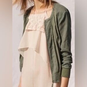 Anthropologie Hei Hei lightweight bomber jacket